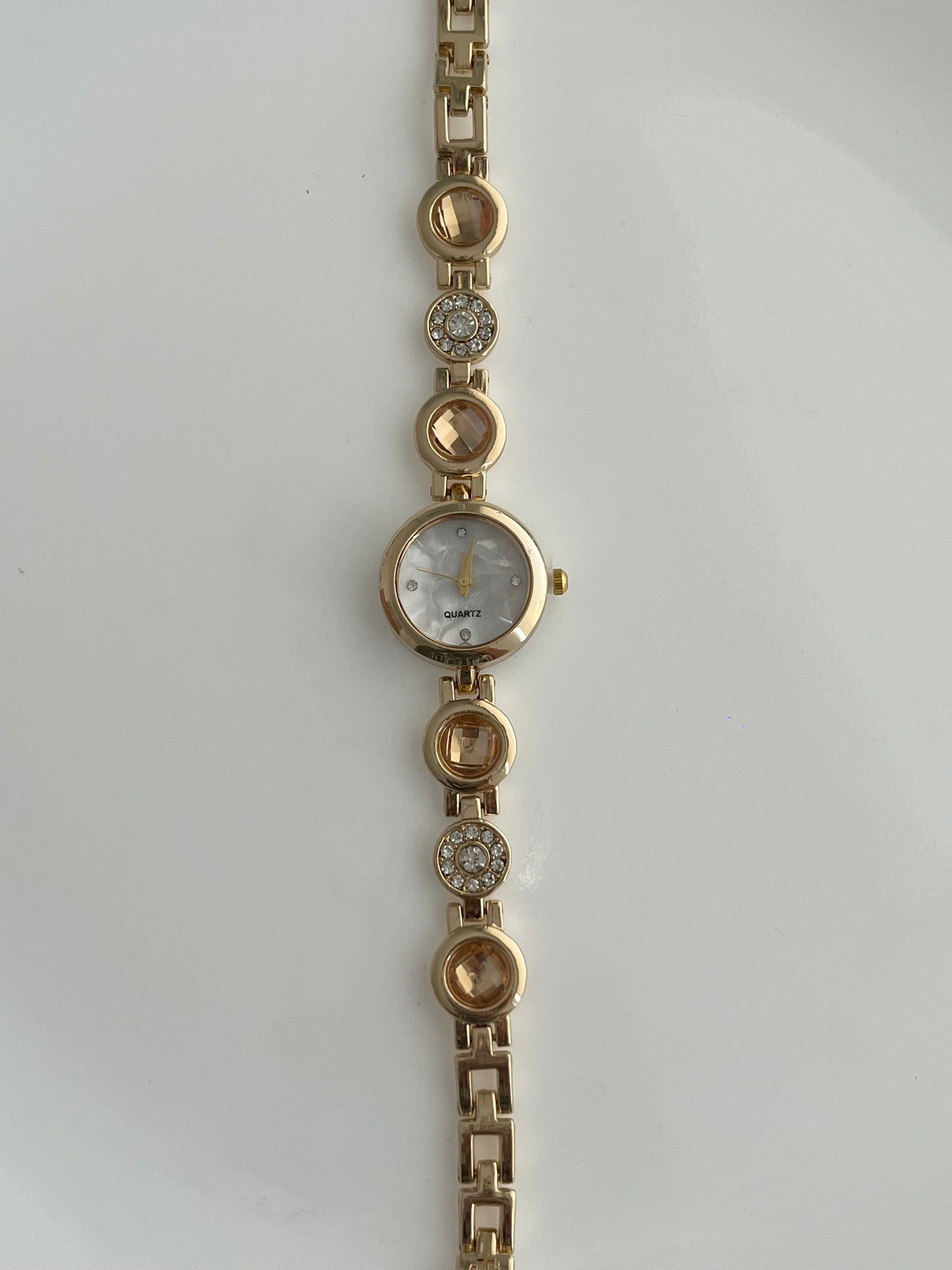 Gold Round Face Watch