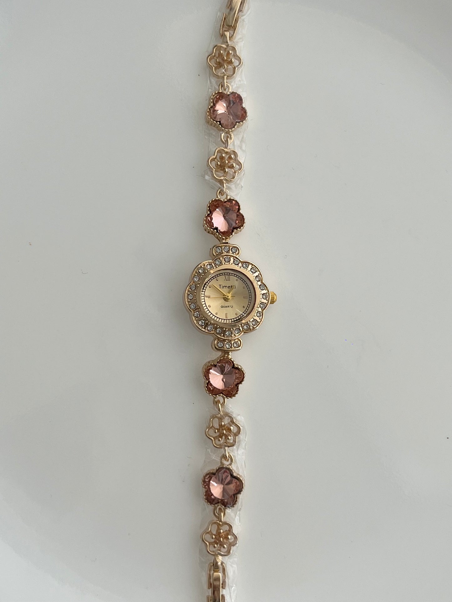 Pink Flower Watch