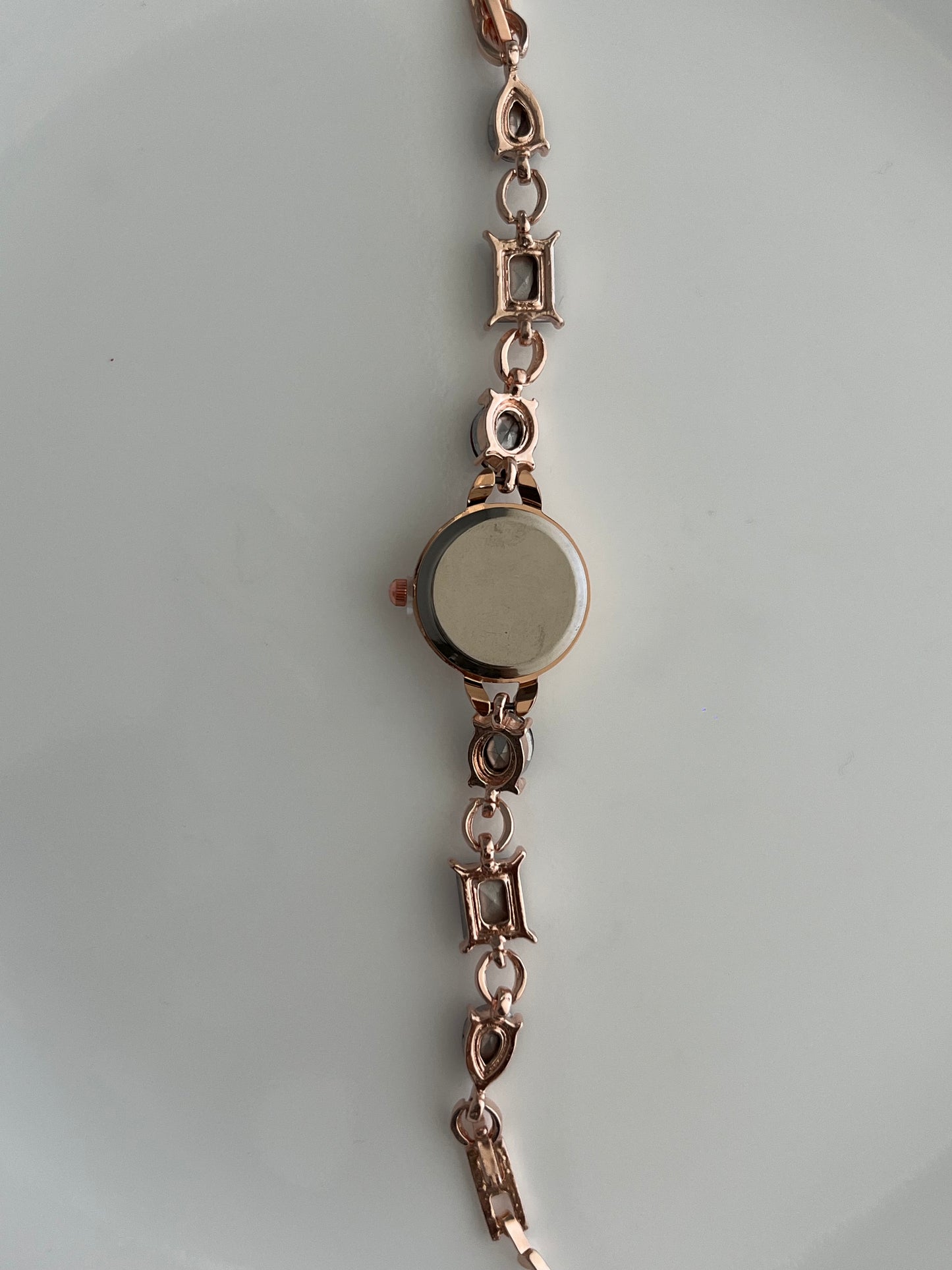 Wine Red Crystal Watch