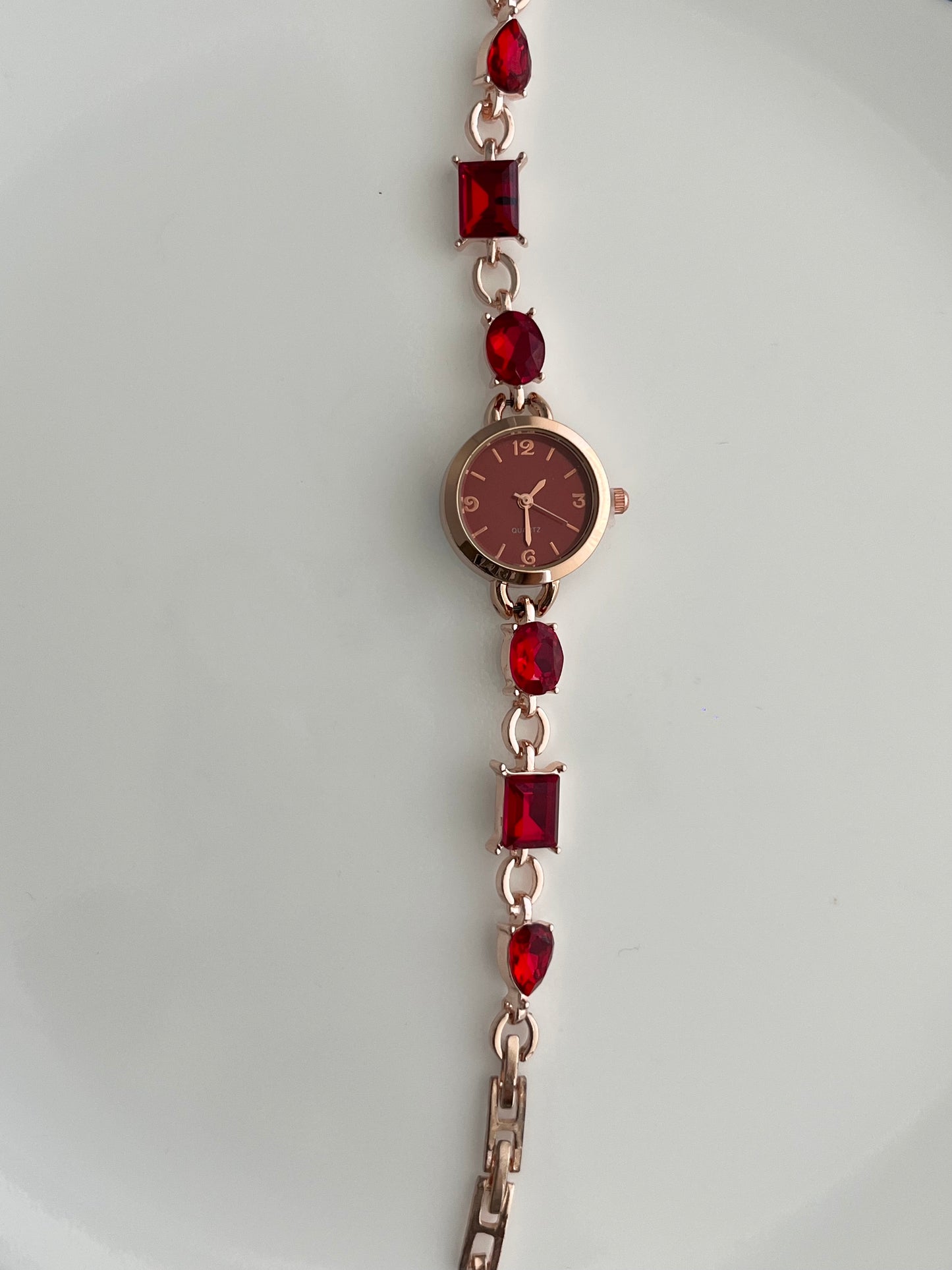 Red Crystal Watch
