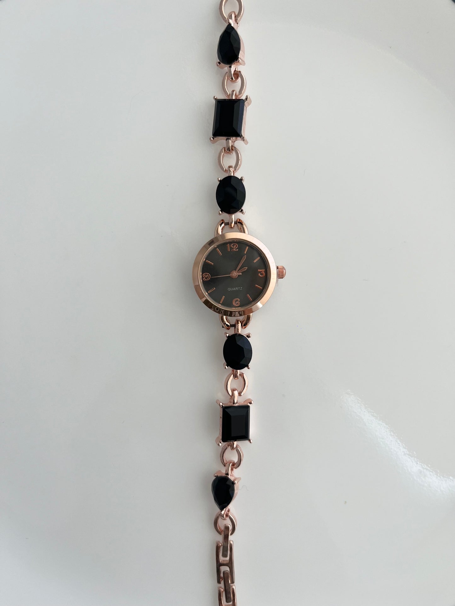 Black Crystal Watch