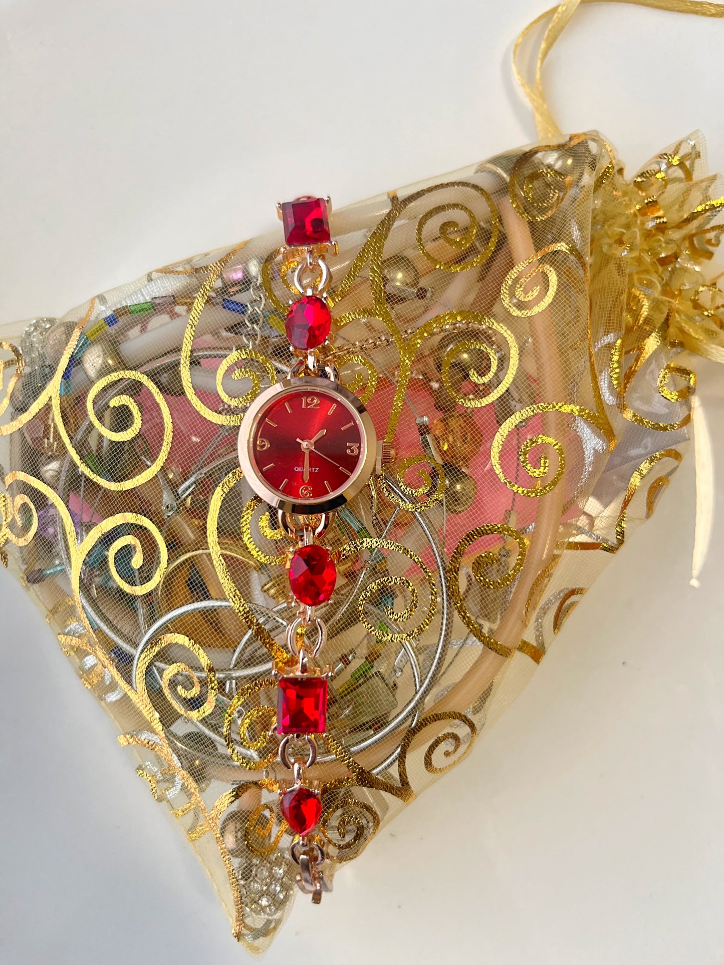 Red Crystal Watch- Bundle#4