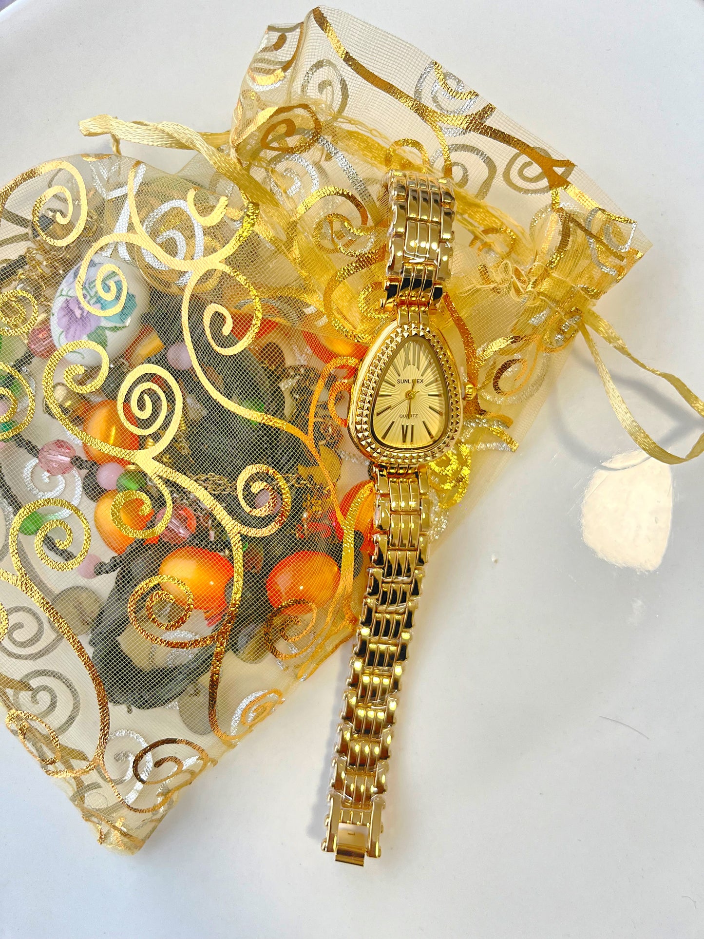 Gold Pear Watch- Bundle#8