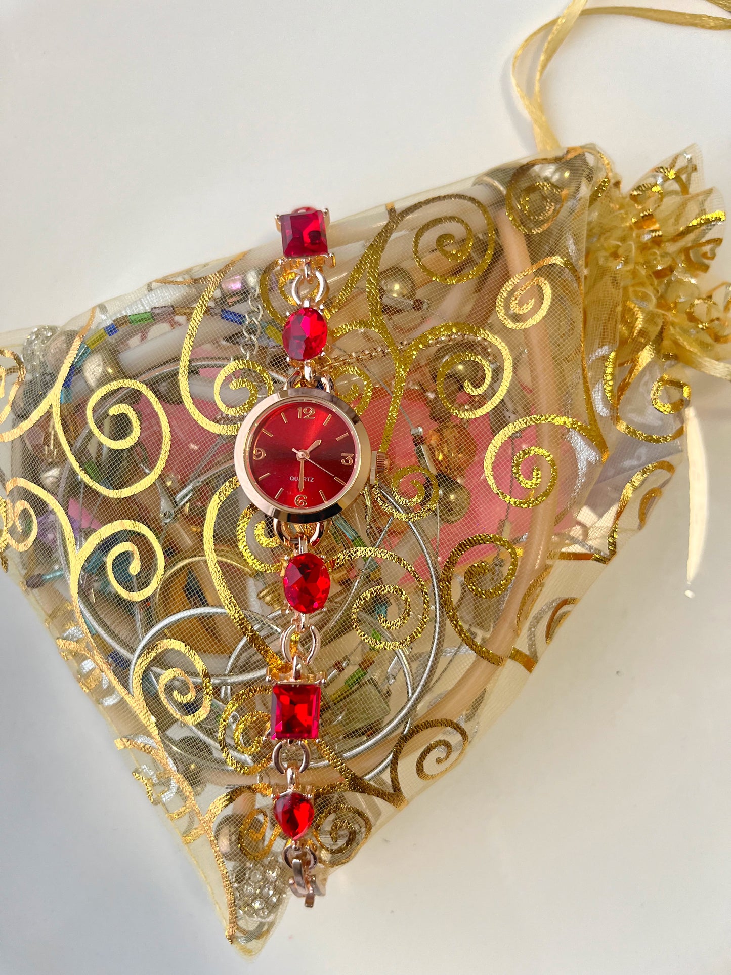 Red Crystal Watch- Bundle#4