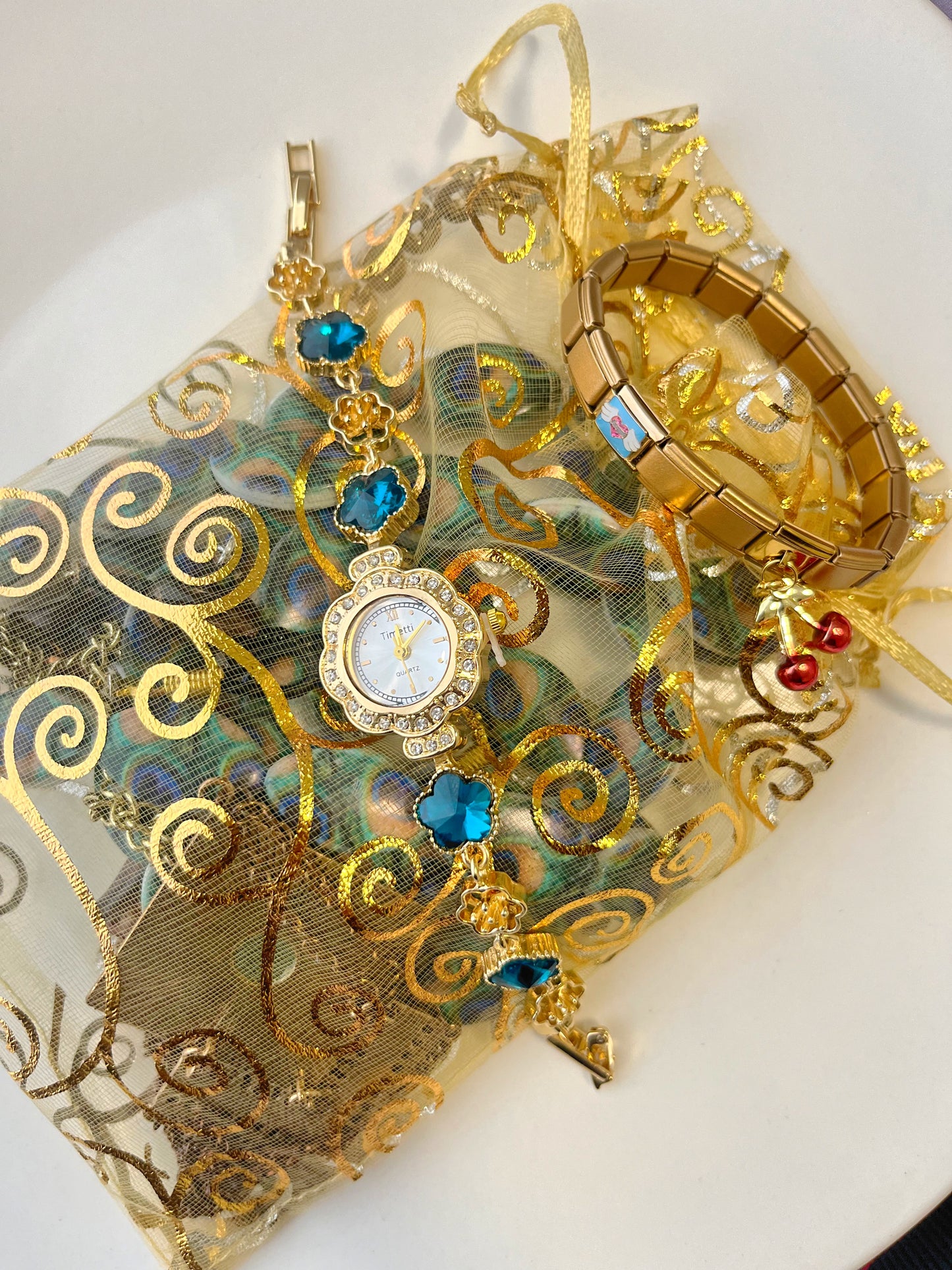 Blue Flower Watch- Bundle#12