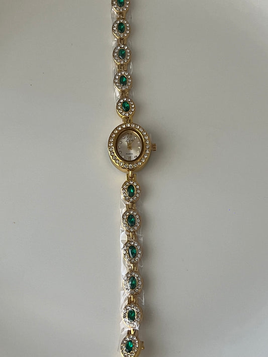 Crystal Emerald Watch
