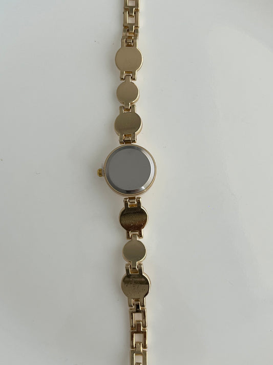 Gold Round Face Watch