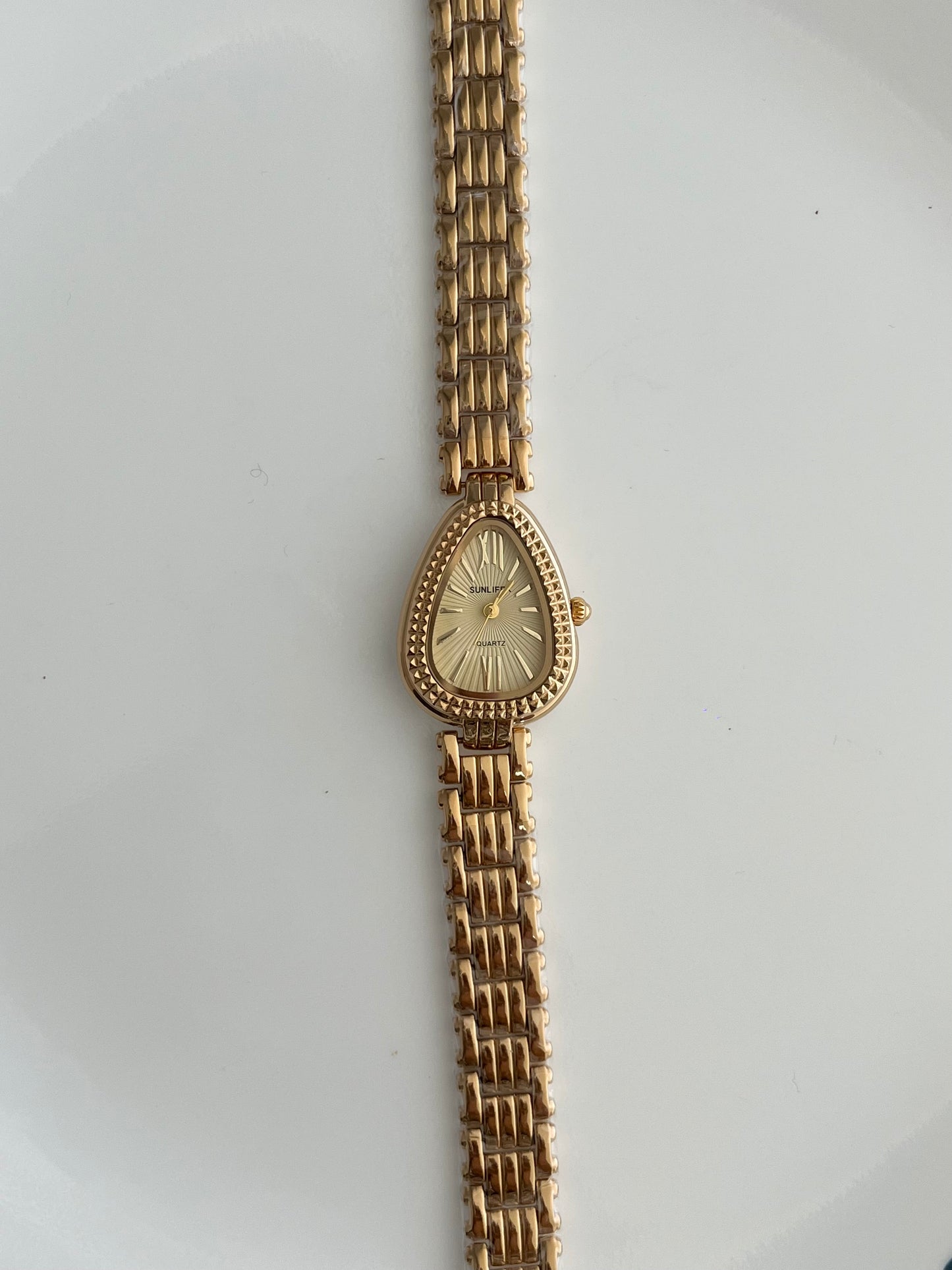 Gold Pear Watch