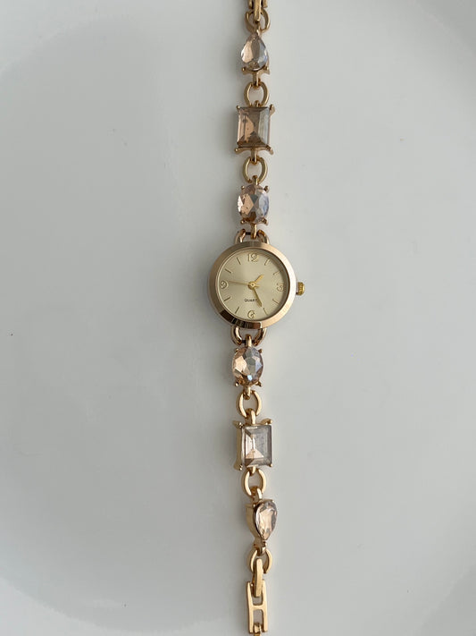 White Crystal Watch