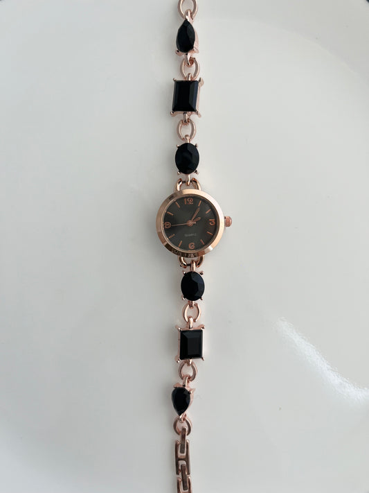Black Crystal Watch