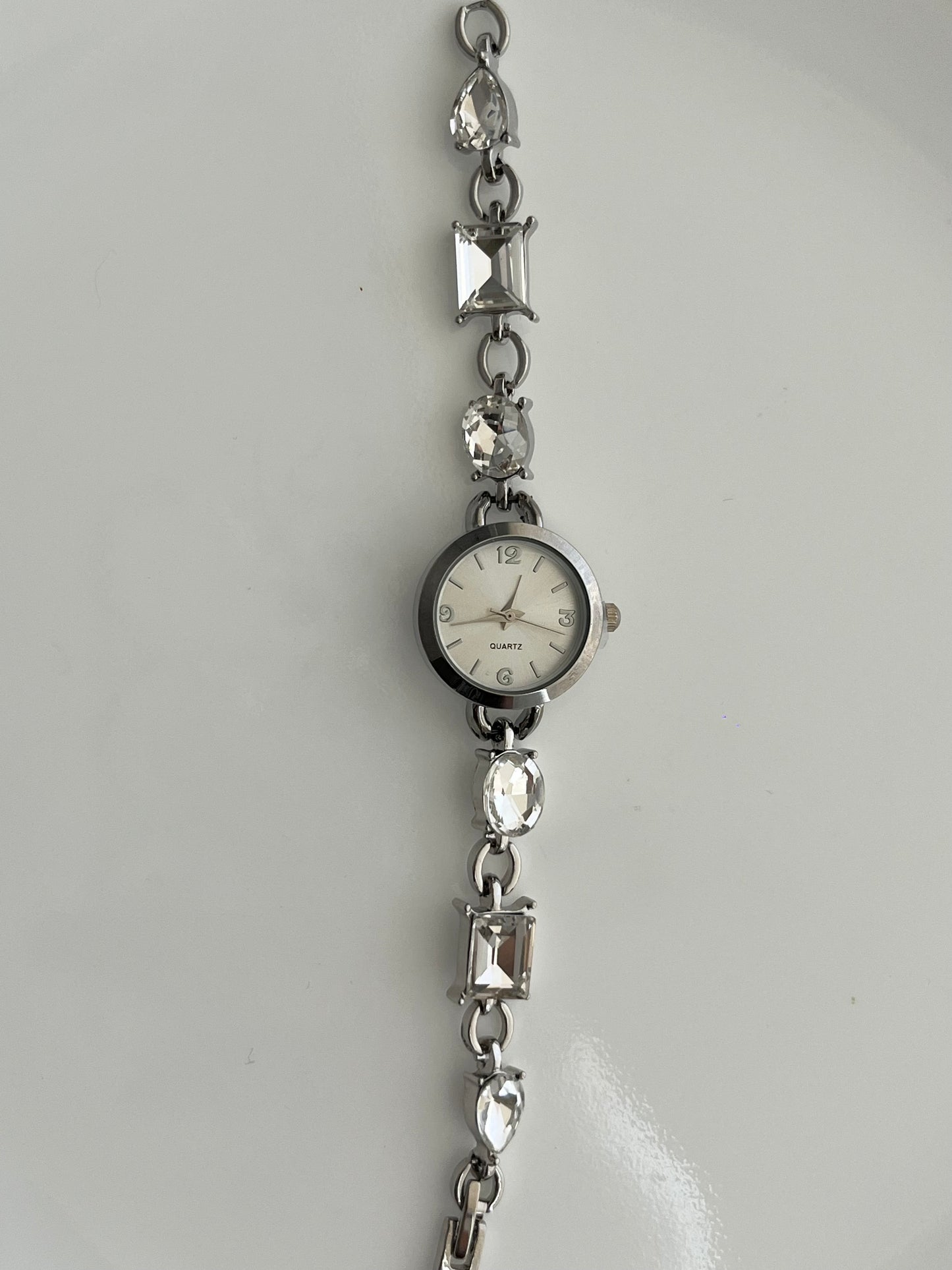 Clear Crystal Silver Watch- Bundle#3
