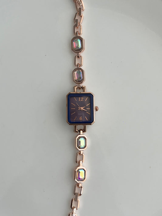 Lavender Square Face Watch
