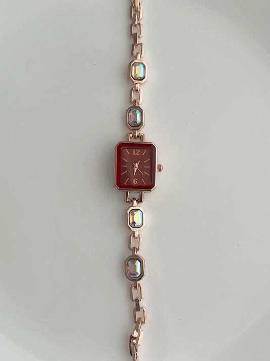 Ruby Square Face Watch