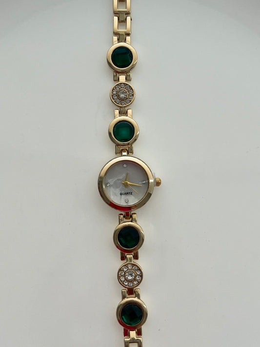 Emerald Stone Watch